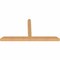 Ekena Millwork Portland Timber Gable Bracket, Western Red Cedar, 96"W x 48"H x 5 1/2"D x 5 1/2"F, 12/12 Pitch GBW096X48X0606POR00SWR - alternate 5
